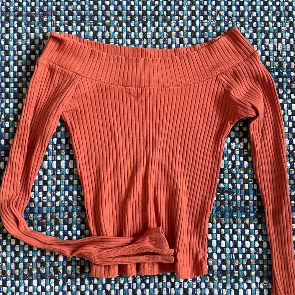 Urban Outifitters Orange Over the Shoulder top